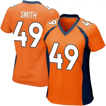Nike Dennis Smith Women's Game Denver Broncos Orange Team Color Jersey