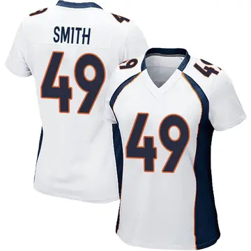 Nike Dennis Smith Women's Game Denver Broncos White Jersey