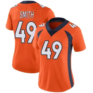 Nike Dennis Smith Women's Limited Denver Broncos Orange Team Color Vapor Untouchable Jersey