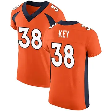 Nike Devon Key Men's Elite Denver Broncos Orange Team Color Vapor Untouchable Jersey