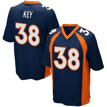 Nike Devon Key Men's Game Denver Broncos Navy Blue Alternate Jersey