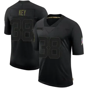 Nike Devon Key Men's Limited Denver Broncos Black 2020 Salute To Service Jersey