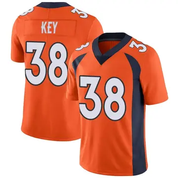 Nike Devon Key Men's Limited Denver Broncos Orange Team Color Vapor Untouchable Jersey