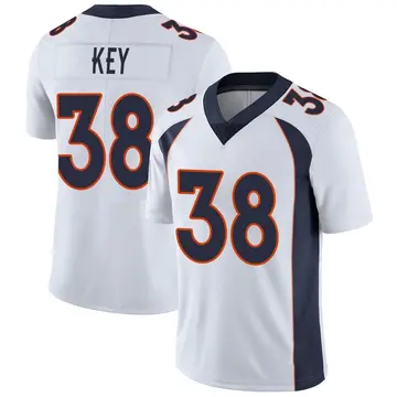 Nike Devon Key Men's Limited Denver Broncos White Vapor Untouchable Jersey