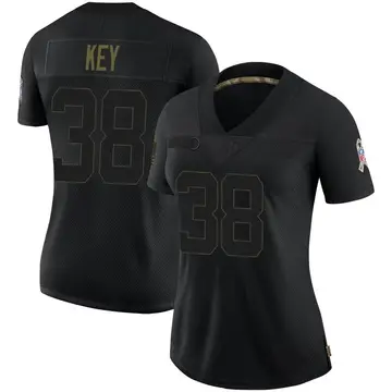 Nike Devon Key Women's Limited Denver Broncos Black 2020 Salute To Service Jersey