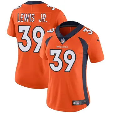 Nike Donnie Lewis Jr. Women's Limited Denver Broncos Orange Team Color Vapor Untouchable Jersey