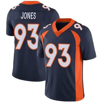 Nike Dre'Mont Jones Men's Limited Denver Broncos Navy Vapor Untouchable Jersey