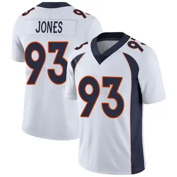 Nike Dre'Mont Jones Men's Limited Denver Broncos White Vapor Untouchable Jersey