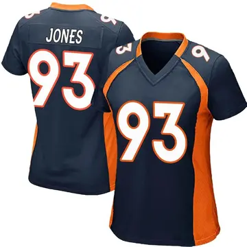 Nike Dre'Mont Jones Women's Game Denver Broncos Navy Blue Alternate Jersey