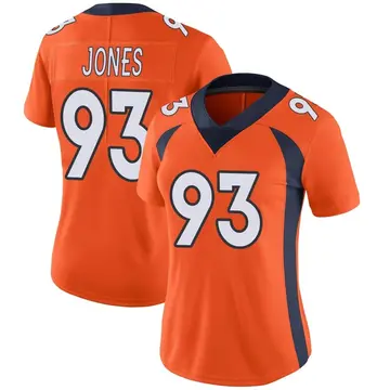 Nike Dre'Mont Jones Women's Limited Denver Broncos Orange Team Color Vapor Untouchable Jersey