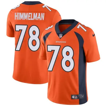 Nike Drew Himmelman Youth Limited Denver Broncos Orange Team Color Vapor Untouchable Jersey
