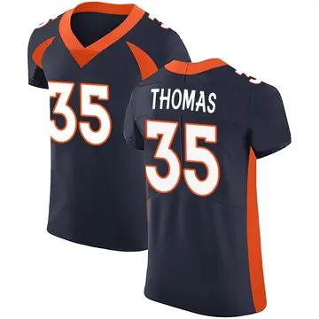Nike Dymonte Thomas Men's Elite Denver Broncos Navy Alternate Vapor Untouchable Jersey