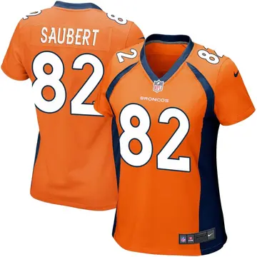 Nike Eric Saubert Women's Game Denver Broncos Orange Team Color Jersey