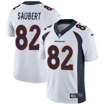 Nike Eric Saubert Youth Limited Denver Broncos White Vapor Untouchable Jersey