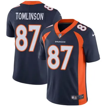 Nike Eric Tomlinson Men's Limited Denver Broncos Navy Vapor Untouchable Jersey