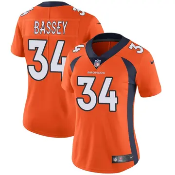 Nike Essang Bassey Women's Limited Denver Broncos Orange Team Color Vapor Untouchable Jersey