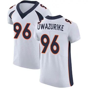 Nike Eyioma Uwazurike Men's Elite Denver Broncos White Vapor Untouchable Jersey