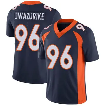 Nike Eyioma Uwazurike Men's Limited Denver Broncos Navy Vapor Untouchable Jersey