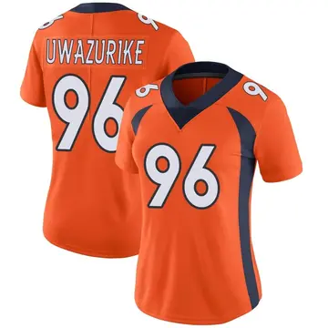 Nike Eyioma Uwazurike Women's Limited Denver Broncos Orange Team Color Vapor Untouchable Jersey