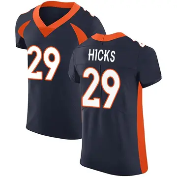 Nike Faion Hicks Men's Elite Denver Broncos Navy Alternate Vapor Untouchable Jersey