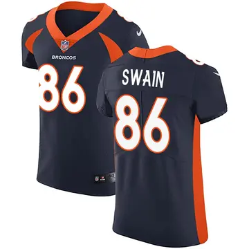 Nike Freddie Swain Men's Elite Denver Broncos Navy Alternate Vapor Untouchable Jersey