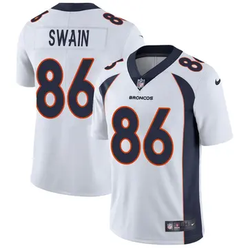 Nike Freddie Swain Men's Limited Denver Broncos White Vapor Untouchable Jersey