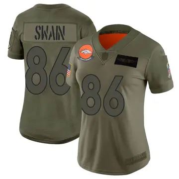 Nike Freddie Swain Women's Limited Denver Broncos Camo 2019 Salute to Service Jersey