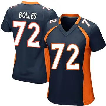 Nike Garett Bolles Women's Game Denver Broncos Navy Blue Alternate Jersey