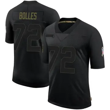 Nike Garett Bolles Youth Limited Denver Broncos Black 2020 Salute To Service Jersey