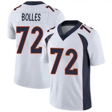 Nike Garett Bolles Youth Limited Denver Broncos White Vapor Untouchable Jersey