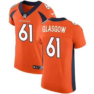 Nike Graham Glasgow Men's Elite Denver Broncos Orange Team Color Vapor Untouchable Jersey