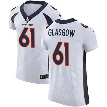 Nike Graham Glasgow Men's Elite Denver Broncos White Vapor Untouchable Jersey