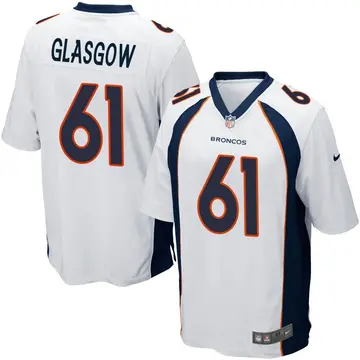 Nike Graham Glasgow Youth Game Denver Broncos White Jersey