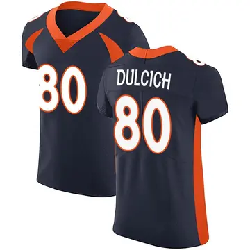 Nike Greg Dulcich Men's Elite Denver Broncos Navy Alternate Vapor Untouchable Jersey