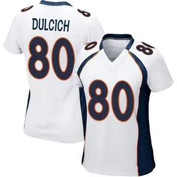 Nike Greg Dulcich Women's Game Denver Broncos White Jersey