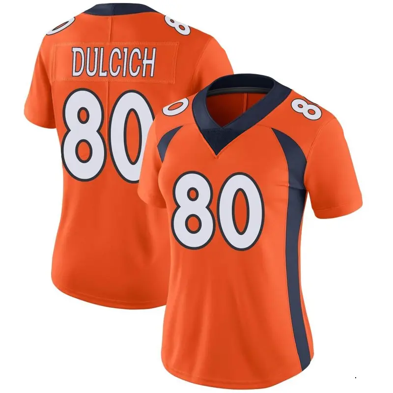 Nike Greg Dulcich Women's Limited Denver Broncos Orange Team Color Vapor Untouchable Jersey