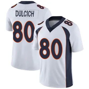 Nike Greg Dulcich Youth Limited Denver Broncos White Vapor Untouchable Jersey
