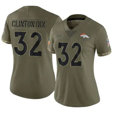 Nike Ha Ha Clinton-Dix Women's Limited Denver Broncos Olive 2022 Salute To Service Jersey