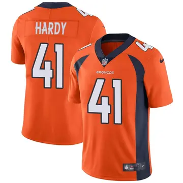 Nike JaQuan Hardy Men's Limited Denver Broncos Orange Team Color Vapor Untouchable Jersey