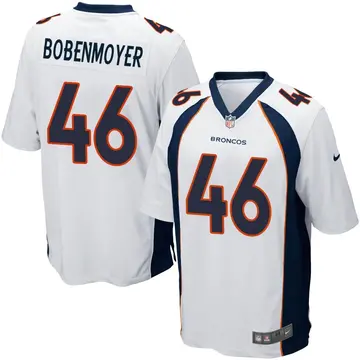 Nike Jacob Bobenmoyer Men's Game Denver Broncos White Jersey