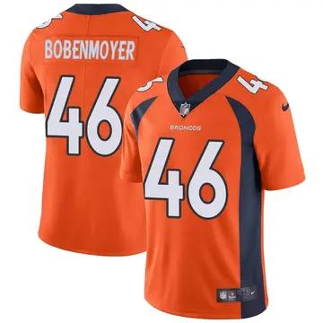 Nike Jacob Bobenmoyer Men's Limited Denver Broncos Orange Team Color Vapor Untouchable Jersey