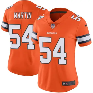 Nike Jacob Martin Women's Limited Denver Broncos Orange Color Rush Vapor Untouchable Jersey
