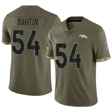 Nike Jacob Martin Youth Limited Denver Broncos Olive 2022 Salute To Service Jersey