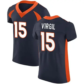 Nike Jalen Virgil Men's Elite Denver Broncos Navy Alternate Vapor Untouchable Jersey