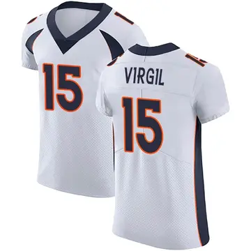 Nike Jalen Virgil Men's Elite Denver Broncos White Vapor Untouchable Jersey