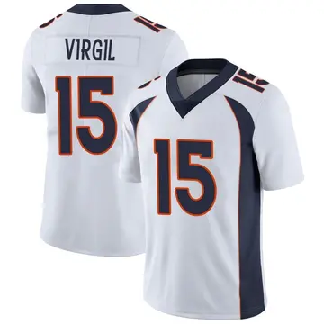 Nike Jalen Virgil Men's Limited Denver Broncos White Vapor Untouchable Jersey