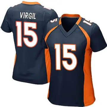 Nike Jalen Virgil Women's Game Denver Broncos Navy Blue Alternate Jersey