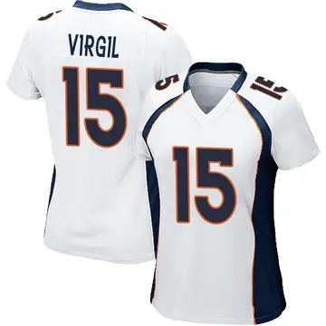 Nike Jalen Virgil Women's Game Denver Broncos White Jersey