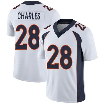 Nike Jamaal Charles Men's Limited Denver Broncos White Vapor Untouchable Jersey