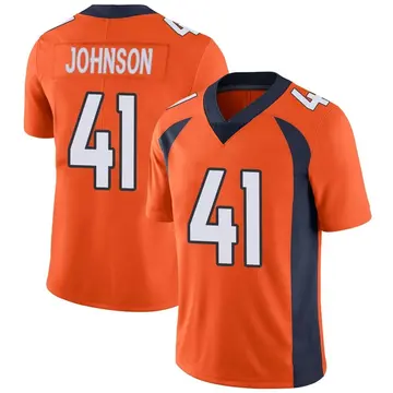 Nike Jamar Johnson Men's Limited Denver Broncos Orange Team Color Vapor Untouchable Jersey